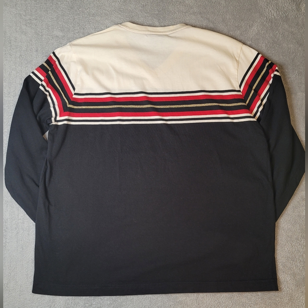 Vintage 90s Tommy Hilfiger Crest Logo Long Sleeve V-Neck. Men's Shirt - Size XL - Picture 2 of 6